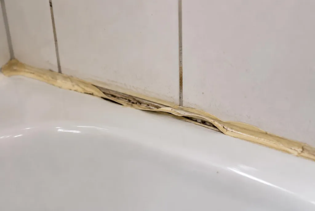Kitbedrijf Dordrecht – loslatende kit naast het bad